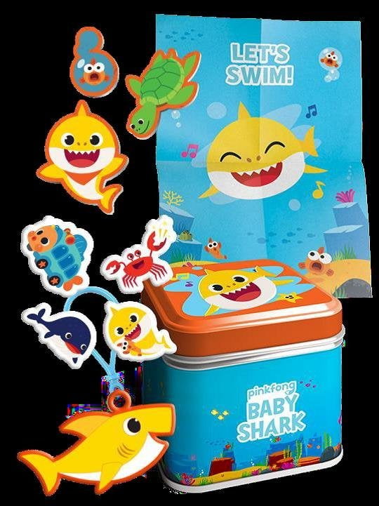 Baby Shark Deluxe Collector 4 Mini Tins
