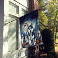 thumbnail image 2 of Siberian Husky Spooky Halloween House Flag 28 in x 40 in, 2 of 7