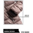 thumbnail image 4 of Steve Madden Women's Faux Fur Lining Winter Coat - Long Length Quilted Parka Jacket for Women (S-3X), 4 of 7