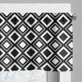thumbnail image 5 of Ambesonne Black and White Valance & Curtain, Squares Modern, 55"x45", Black White, 5 of 7