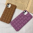 thumbnail image 3 of Compatible iPhone 11 Case, Cute 3D Plaid Desgin Case Soft TPU Full Protection Shockproof Case for Women Grils (Purple), 3 of 12