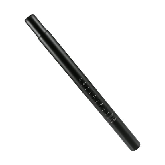 Unique Bargains 25.4x350mm Universal Bike Seat Post Aluminum Alloy Bicycle Saddle Pole Road Bike Seat Tube Mount Black