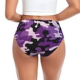 thumbnail image 2 of Women Bikini Underwear Purple Camouflage Ladies Panties Hipster Briefs Undies Small, 2 of 6