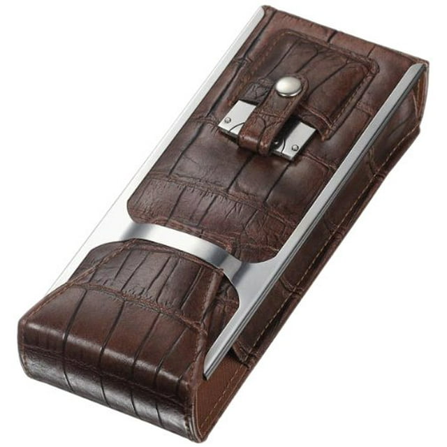 Visol Products VCASE301 Visol Alton Brown Leather Cigar Case