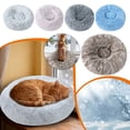 thumbnail image 4 of Round Calming Cat Bed with Plush , 15.7 Inch Washable Pet Bed for Indoor Cats & Small Dogs - Anti-Anxiety Donut Cushion with Thick Non- Base for Cozy Comfort, 4 of 4
