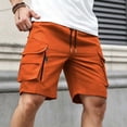 thumbnail image 4 of Mens Cargo Shorts Multi-Pocket 7" Inseam Lightweight Quick Dry Elastic Waist Drawstring Short Pants Outdoor Hiking Summer Wear, 4 of 7