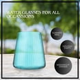 thumbnail image 3 of Artland Soho Optic 14.5 fl oz Retro Blue Vintage Double Old Fashioned Glasses, Set of 4, 3 of 7