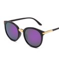 thumbnail image 1 of Gafas de sol de ojo de gato para mujer, espejo de conducción Vintage, lente plana reflectante, gafas de sol redondas para mujer, UV400, 1 of 4