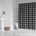 thumbnail image 2 of Gray Black Checkerboard Checkered Pattern Shower Curtain 72"x84" ,Bathroom Decorative Shower Curtains Set with 12 Hooks,Modern Waterproof Washable Shower Curtain, 2 of 6