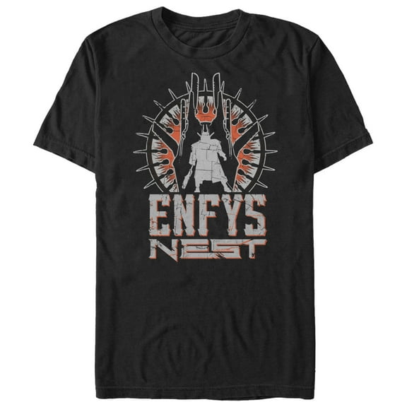 Men's Solo: A Star Wars Story Enfys Nest Silhouette Graphic Tee Black 3X Large