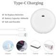 thumbnail image 5 of Compact Mirror 3.5" Rechargeable Pocket Mirror (white), 5 of 5
