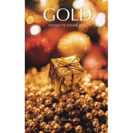 Gold Weekly Planner 2016 16 Month Calendar