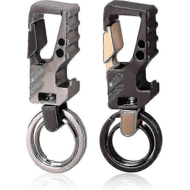 2 Pcs Keychain, Car Key Chain Metal Keyring Bottle Opener Keychain For Men