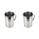 thumbnail image 3 of Taza medidora multifuncional Billuyoard de metal plateada con asa 500ml 1000ml, 3 of 6