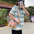 thumbnail image 4 of Bolsa Lindo bolso bandolera pequeño para mujer Hit Color Zip Casual Shoulder Bag (rosa) Ehuebsd Nuevos Originales, 4 of 9