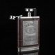 thumbnail image 5 of Flagon 304 Stainless Steel Leather Hip Flask, 8 Oz Wine Jug Whiskey Wine Pot Men Outdoor Travel Flagon-Black, 5 of 5