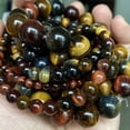 thumbnail image 3 of Natural Colorful Tiger Eye Stone Beads Smooth Round Beads For Jewelry Making Diy Necklace Bracelet Earring Accessories 4/6/8/10/12mm, 3 of 4