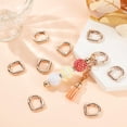 thumbnail image 3 of 18Pcs Alloy Spring Ring Clasps D-Shaped Golden 24x21x5mm, 3 of 5