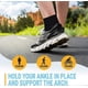 thumbnail image 5 of Ankle Compression Sleeve - Open Toe Compression Socks for Swelling, Plantar Fasciitis, Sprains, Neuropathy - Nano Support for Men and Women (Beige, x, 5 of 5