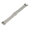 thumbnail image 4 of Watch Strap, Wrist Watch Strap Stainless Steel Double Folding Buckle Environmental  For SmartWatch For Woman Silver, 4 of 8
