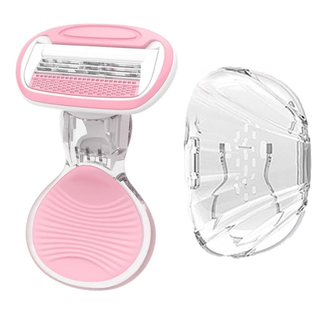 Rasoir Corps Entier, Adapté au Rasage Corps Entier, Violet et Rose, Étanche, avec Accessoires Multifonctionnels