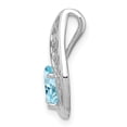thumbnail image 2 of Sterling Silver Rhodium Plated Diamond and Light Swiss BT Pendant, 2 of 3