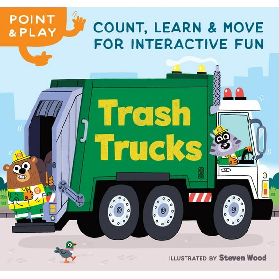 Point & Play: Trash Trucks: Count, Learn, and Move for Interactive Fun, (Board Book)