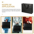 thumbnail image 5 of Black Paper Bag Birthday Gift Bags for Kids Shopping Lamination Water Proof 6 Pcs, 5 of 6