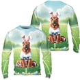 thumbnail image 3 of Happy Easter Hello Spring Chinese Shar-Pei Playing Football All Over Print 3D Sweatshirt Unisex Merch Dog Lover - 13003, 3 of 6