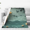 thumbnail image 1 of Balery Paper Fox Crow Fantasy Manta de Felpa Suave y Acogedora – Cobija de Franela Aterciopelada para Cama, Lavable y Cálida para Sofá, Mascotas, Transpirable-80"x60", 1 of 7