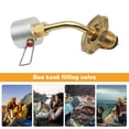 thumbnail image 2 of Válvula de llenado del tanque de gasolina Válvula de llenado del tanque de gas Válvula de gas del tanque de propano de cobre Accesorios duraderos para acampar FLhrweasw Nuevo, 2 of 9
