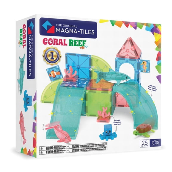 The Original MAGNA-TILES® Coral Reef 25-Piece Magnetic Construction Set