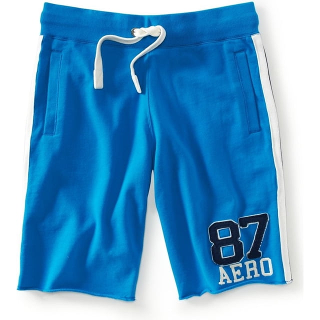 Aeropostale Mens 87 Aero Athletic Walking Shorts, Azul, Grande