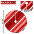 thumbnail image 2 of 30 Inch Christmas Tree Skirt – Velvet Plush Tree Mat, Soft Thickened Polyester with Red Ties, Single-Sided Printing, Available in 30in/36in/48in, Perfect for Holiday Xmas Tree Decoration, 2 of 7