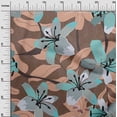 thumbnail image 3 of oneOone Rayon Dark Beige Fabric Tropical Lily Floral Sewing Craft Projects Fabric Prints By Yard 56 Inch Wide, 3 of 8