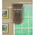 thumbnail image 2 of WWS-Emelia Original Voile Fan Insert, Taupe, 30" W x 40" L, 2 of 4