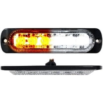 Racesport  6 LED Strobe Switchback Slim Flush Mount Strobe Light, White & Amber