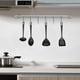 thumbnail image 3 of BRILLAR Barra para colgar cocina con 5 ganchos - Montaje en pared de acero inoxidable, 3 of 5