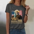 thumbnail image 2 of felwors Womens Patriotic Shirt 250 Anniversary USA Shirt 2026 America Top Crew Neck (Grey, S), 2 of 8