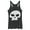 Black Heather, variant on Women's Toy Story Sid Skull Racerback Tank Top Black Heather Large