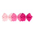 thumbnail image 1 of Wee Ones Juego De 3 Piezas Para Niñas, Paquete Variado De Grosgrain Sólido En Una Pinza Para El Cabello Antideslizante Weestay King, Rosa Claro, Rosa Fuerte Y Rosa Impactante, 1 of 1