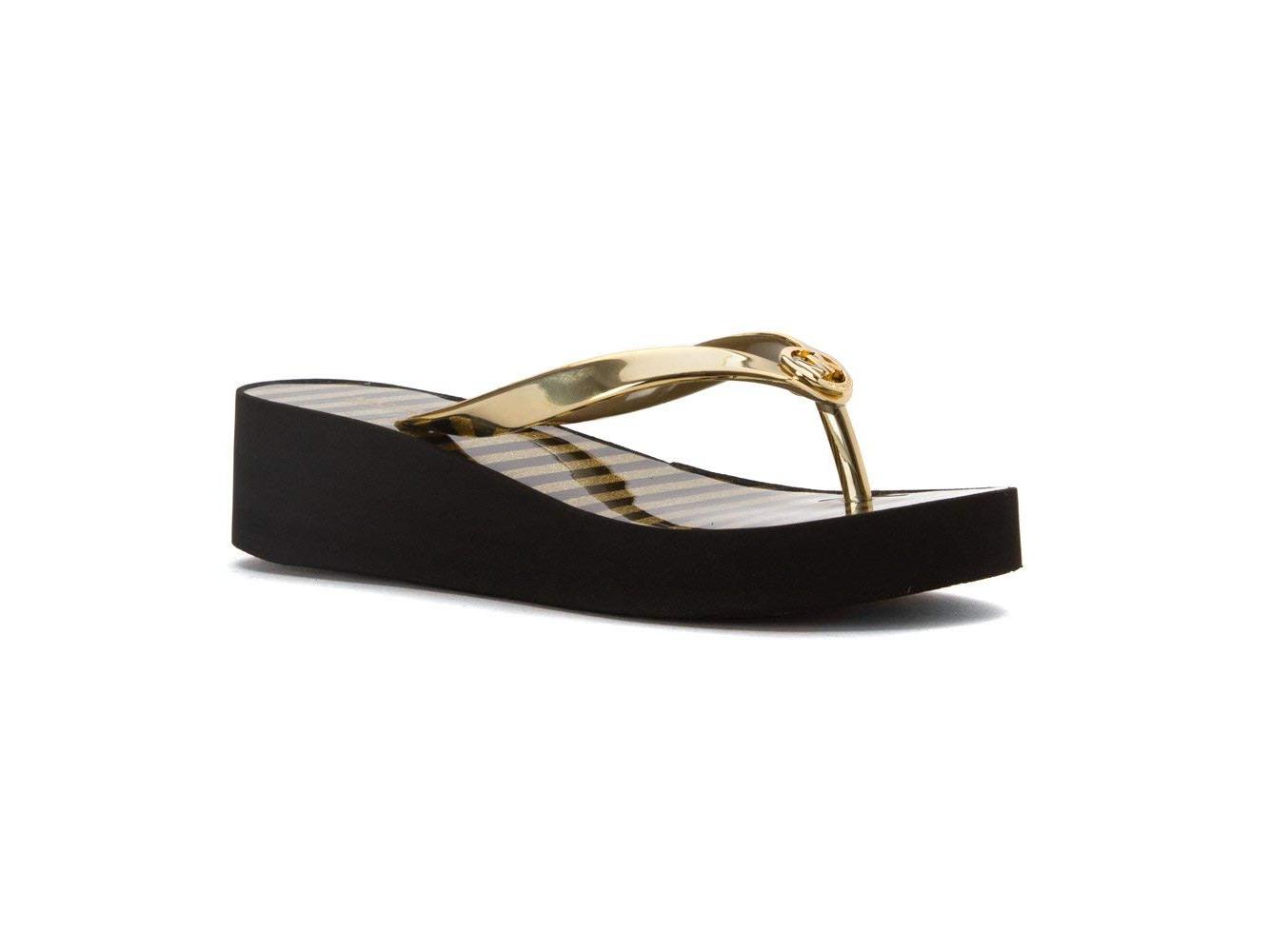 michael kors flip flops bedford