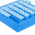 thumbnail image 5 of Freezer Tube Box 100 Places Polypropylene Plastic Lockable Holder Rack, for 1.5/1.8/2ml Microcentrifuge Tubes, Blue, 5 of 5