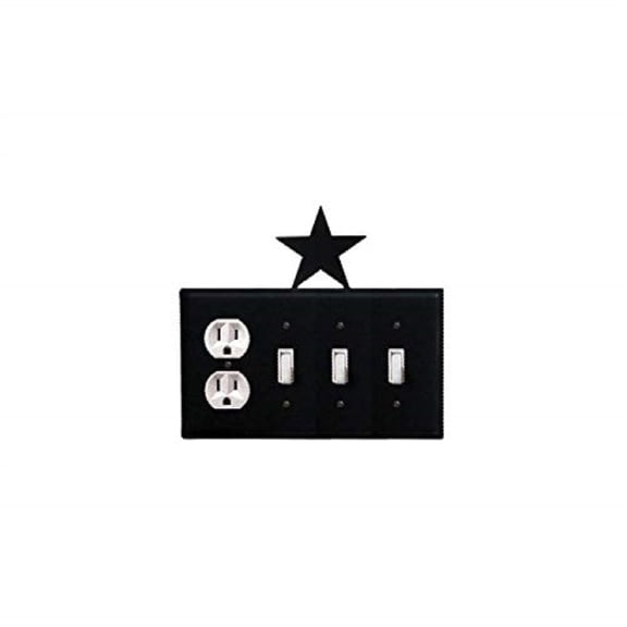 Star Single Outlet CUSTOM Product Triple Switch Cover