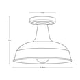 thumbnail image 4 of Lámpara de techo LámparaYa acabado plata 1 Luz E27 60W, 4 of 6
