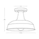 thumbnail image 4 of Lámpara de techo LámparaYa acabado plata 1 Luz E27 60W, 4 of 6
