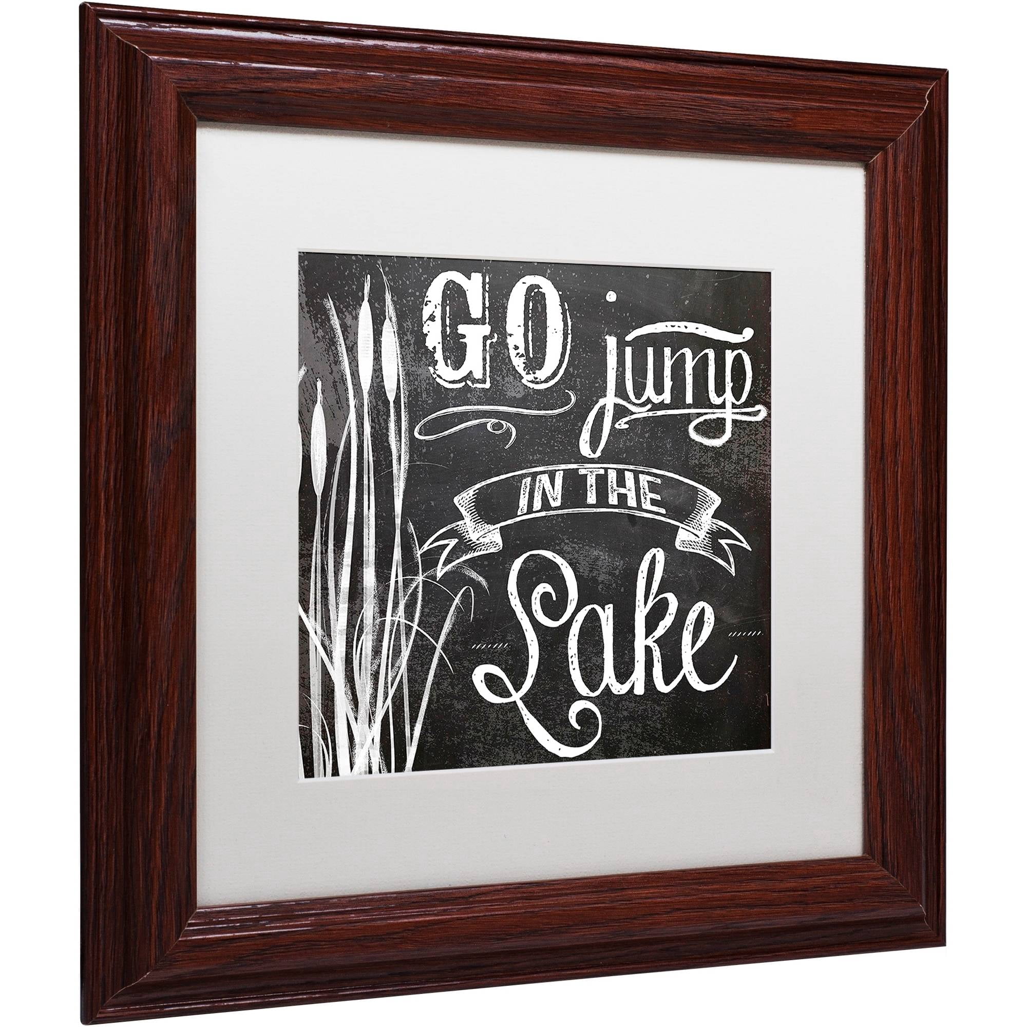 Trademark Fine Art "Lake House V" Canvas Art by Color Bakery White Matte, Wood Frame