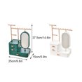 thumbnail image 3 of Jewelry Storage Box Necklace Holder Bathroom Display Cosmetic Desktop Beauty Makeup Organizer Waterproof Rack High Definition Mirror White, 3 of 7