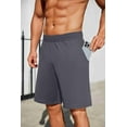thumbnail image 3 of PINSPARK Mens Basketball Shorts with Pockets - 10" Quick Dry Lightweight Athletic Shorts Mesh Gym Shorts for Men, 3 of 8
