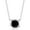 Black Diamond, April, variant on Gem Stone King 925 Sterling Silver Blue Created Sapphire Women Solitaire Pendant Necklace for Women (1.60 Cttw, Round 7MM, with 18 inch Silver Chain)